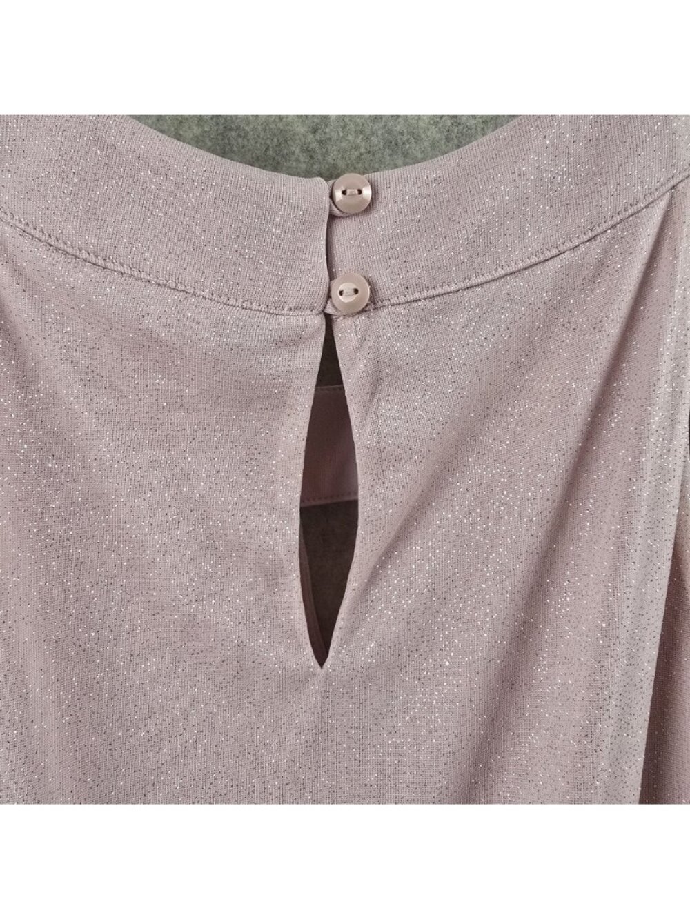 En Focus Studio Women Evening Gown Rose Pink Sleeveless Glitter Detail Polyester - Picture 3 of 9